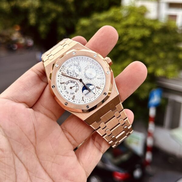 Replica Audemars Piguet Replica Watch Royal Oak 26574OR White Dial Rose Gold Plated 41mm - Top Watch - 图片 4