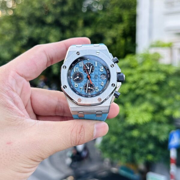 Swiss 1:1 Audemars Piguet Replica Watch Royal Oak Offshore 26238 Blue Rubber Strap 42mm - Top Watch - 图片 2