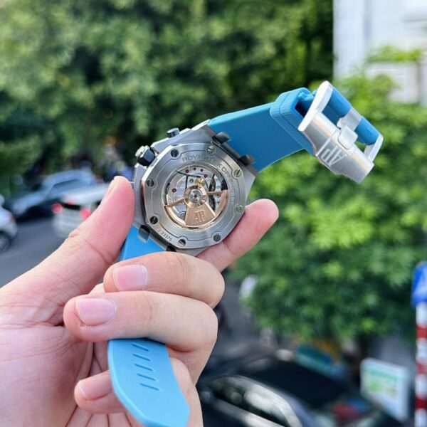 Swiss 1:1 Audemars Piguet Replica Watch Royal Oak Offshore 26238 Blue Rubber Strap 42mm - Top Watch - 图片 6
