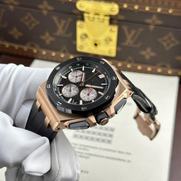 Replica Audemars Piguet Replica Watch Royal Oak Offshore Chronograph 26420 Rose Gold APP Factory 43mm - Top Watch - 图片 6