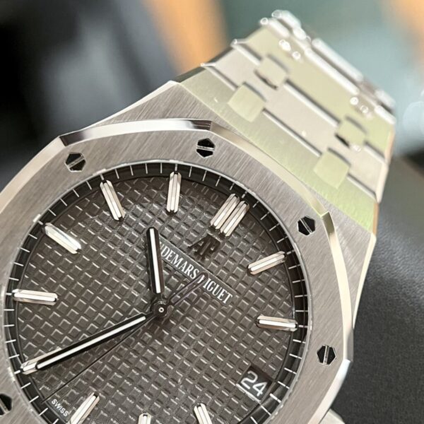 Replica Audemars Piguet Royal Oak 15500ST Replica 1:1 Watch Gray Dial Metal Strap ZF 41mm - Top Watch - Image 3