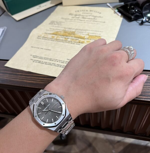 Replica Audemars Piguet Royal Oak 15500ST Replica 1:1 Watch Gray Dial Metal Strap ZF 41mm - Top Watch - Image 6