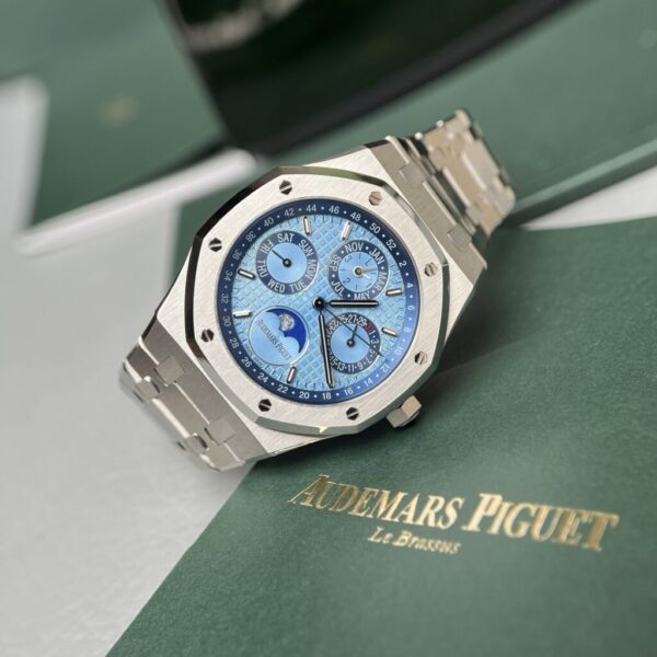Swiss 1:1 Audemars Piguet Royal Oak 26574PT Replica 1:1 Watch Ice Blue Dial 41mm - Top Watch