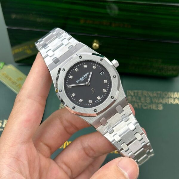 Best Fake Audemars Piguet Royal Oak Jumbo Extra-Thin 15206PT Replica Watch Black Dial IP Factory 39mm - Top Watch