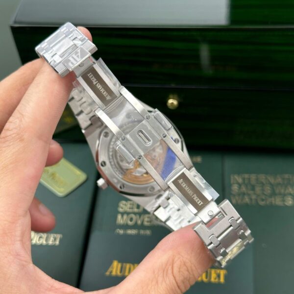 Best Fake Audemars Piguet Royal Oak Jumbo Extra-Thin 15206PT Replica Watch Black Dial IP Factory 39mm - Top Watch - Image 10