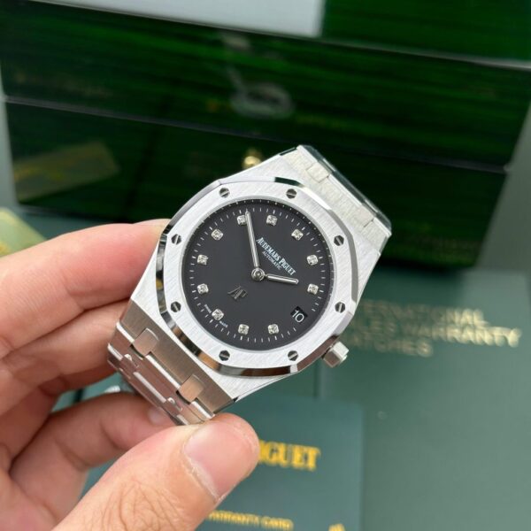Best Fake Audemars Piguet Royal Oak Jumbo Extra-Thin 15206PT Replica Watch Black Dial IP Factory 39mm - Top Watch - Image 3