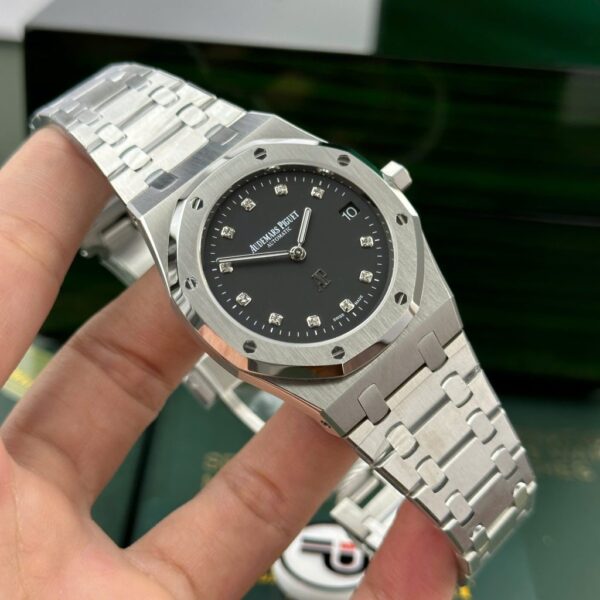 Best Fake Audemars Piguet Royal Oak Jumbo Extra-Thin 15206PT Replica Watch Black Dial IP Factory 39mm - Top Watch - Image 4
