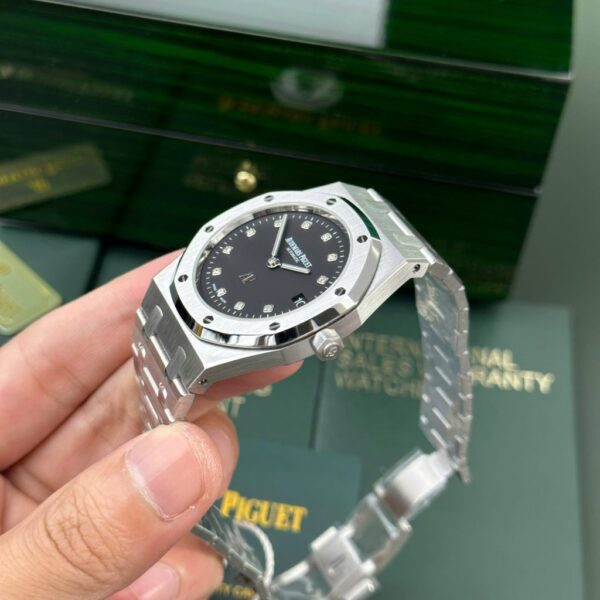 Best Fake Audemars Piguet Royal Oak Jumbo Extra-Thin 15206PT Replica Watch Black Dial IP Factory 39mm - Top Watch - Image 5