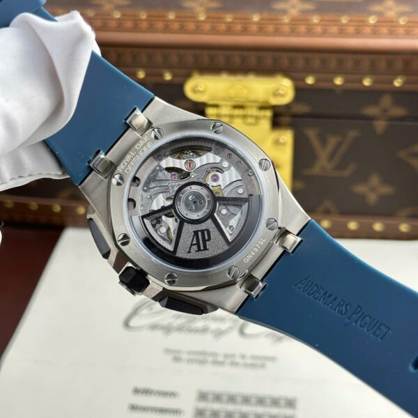 Best Fake Audemars Piguet Royal Oak Offshore Chronograph 26420 Replica Watch Blue Dial APP Factory 43mm - Top Watch - Image 10