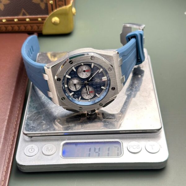 Best Fake Audemars Piguet Royal Oak Offshore Chronograph 26420 Replica Watch Blue Dial APP Factory 43mm - Top Watch - Image 2