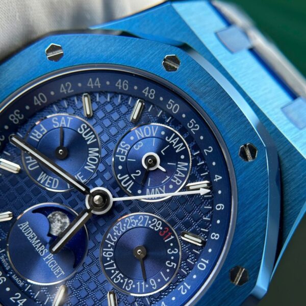Replica Audemars Piguet Royal Oak Perpetual Calendar 26579CS Best Fake Replica Watch Blue BBR Factory 41mm - Top Watch - 图片 7
