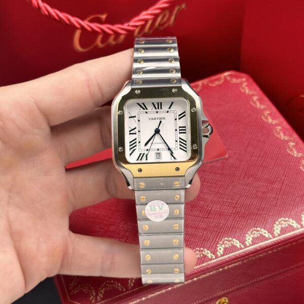 Best Fake Cartier Replica 11 Watch Santos de Cartier W2SA0009 Demi Gold BV Factory 39.8mm - Top Watch - 图片 2