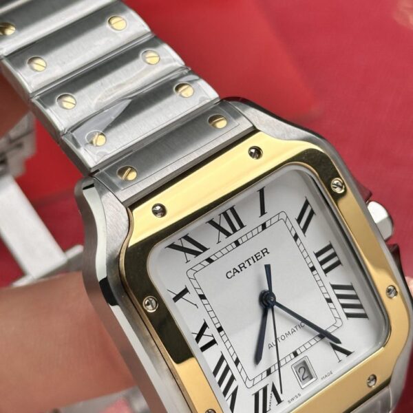 Best Fake Cartier Replica 11 Watch Santos de Cartier W2SA0009 Demi Gold BV Factory 39.8mm - Top Watch - 图片 4
