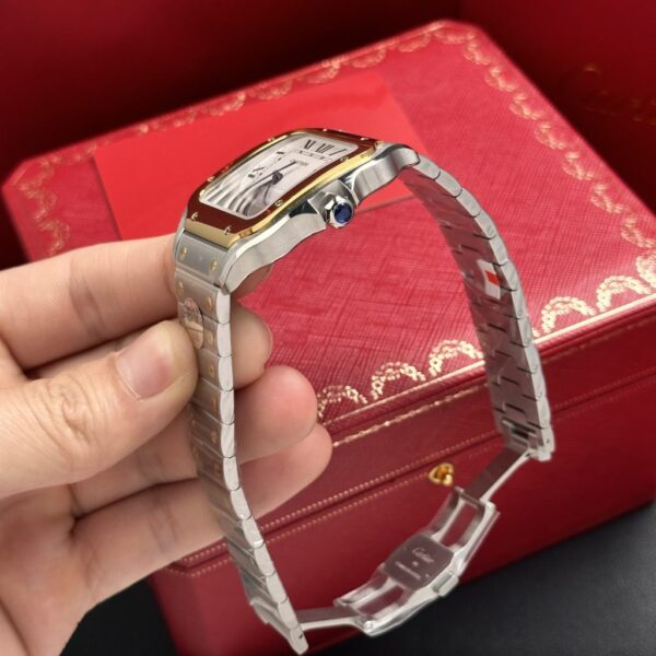 Best Fake Cartier Replica 11 Watch Santos de Cartier W2SA0009 Demi Gold BV Factory 39.8mm - Top Watch - 图片 5