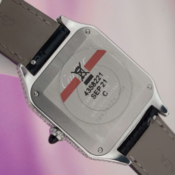 Swiss 1:1 Cartier Replica 1:1 Watch Santos Dumont Large With Full Moissanite Diamond Hong Kong 42mm - Top Watch - Image 10