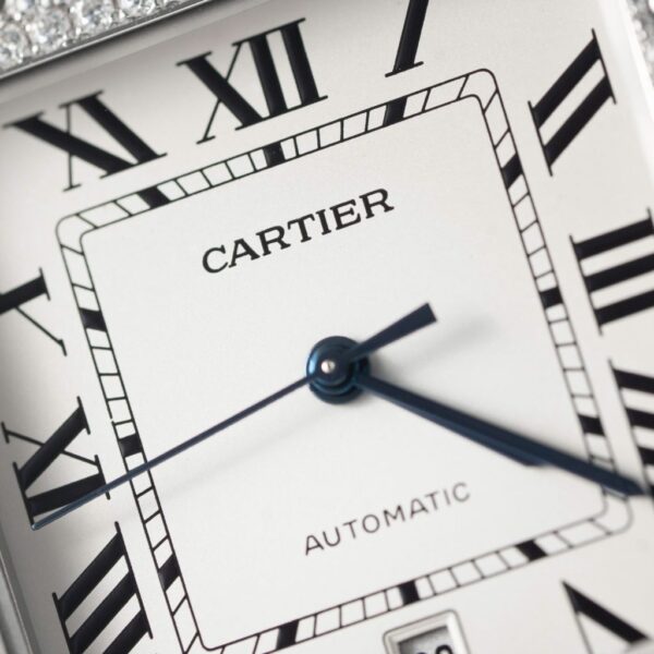Swiss 1:1 Cartier Replica 11 Watch Santos Moissanite Diamond Bezel White Dial BV Factory 39.8mm - Top Watch - 图片 6