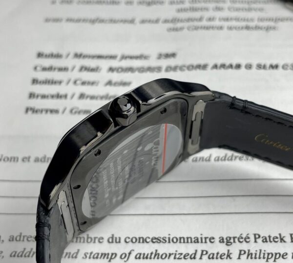 Swiss 1:1 Cartier Santos De Cartier Full Black Replica 1:1 Watch Factory BV 39.8mm - Top Watch - Image 5