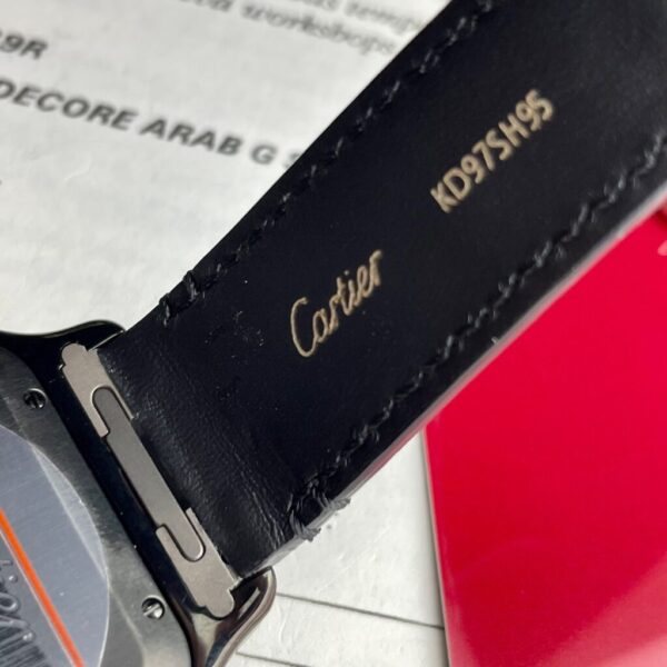 Swiss 1:1 Cartier Santos De Cartier Full Black Replica 1:1 Watch Factory BV 39.8mm - Top Watch - Image 7