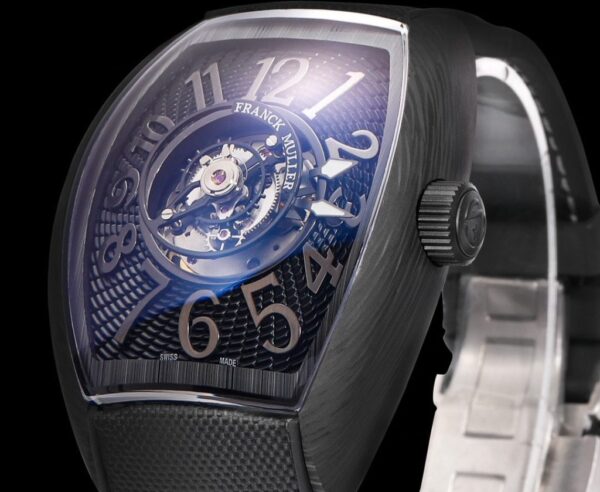 Best Fake Franck Muller Grand Central Tourbillon Carbon Best Fake Replica Watch 45mm - Top Watch - Image 6