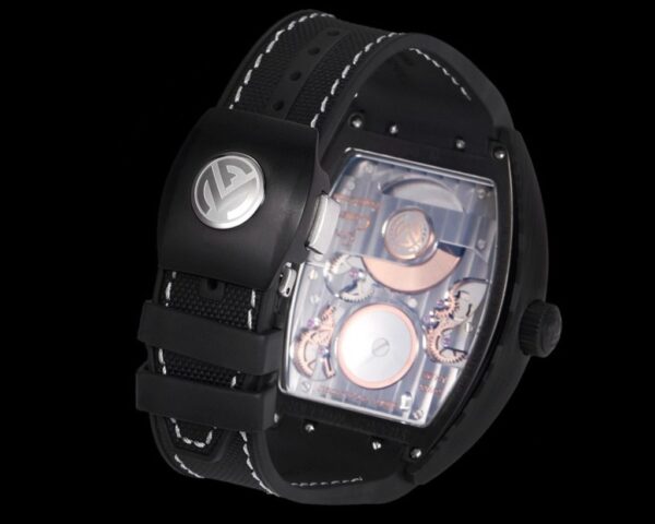 Best Fake Franck Muller Grand Central Tourbillon Carbon Best Fake Replica Watch 45mm - Top Watch - Image 9