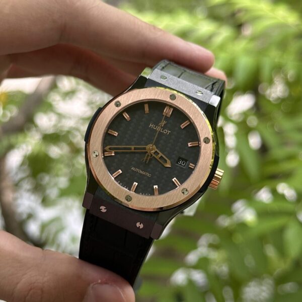 Swiss 1:1 Hublot Classic Fusion Ceramic Carbon Demi Rose Replica 1:1 Watch JJZ 42mm - Top Watch - Image 3