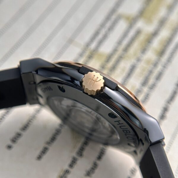 Swiss 1:1 Hublot Classic Fusion Ceramic Carbon Demi Rose Replica 1:1 Watch JJZ 42mm - Top Watch - Image 4