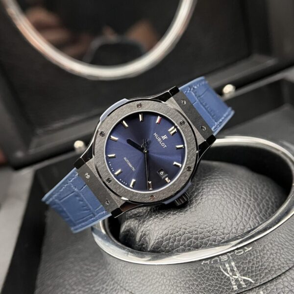 Best Fake Hublot Classic Fusion Ceramic Charcoal Blue Replica Watch JJZ 42mm - Top Watch