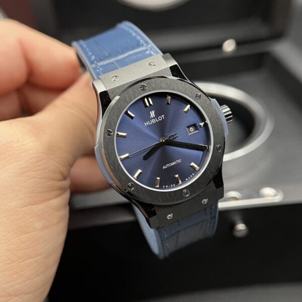Best Fake Hublot Classic Fusion Ceramic Charcoal Blue Replica Watch JJZ 42mm - Top Watch - Image 2