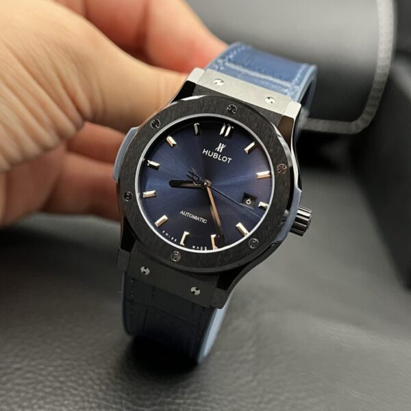 Best Fake Hublot Classic Fusion Ceramic Charcoal Blue Replica Watch JJZ 42mm - Top Watch - Image 3