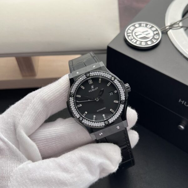 Best Fake Hublot Classic Fusion Ceramic Diamond Bezel Replica High Quality JJZ 42mm - Top Watch - Image 3