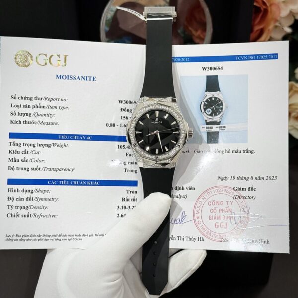 Replica Hublot Orlinski Black With Moissanite Diamond Replica 1:1 Watch 40mm - Top Watch