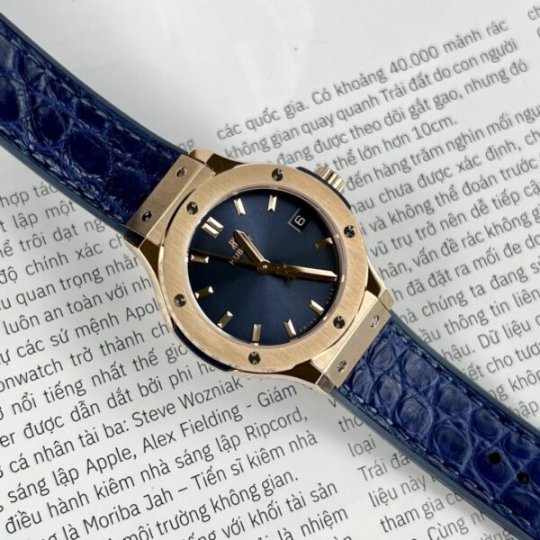 Best Fake Hublot Replica 1: Watch Classic Fusion King Gold Women's Blue 33mm - Top Watch - Image 2