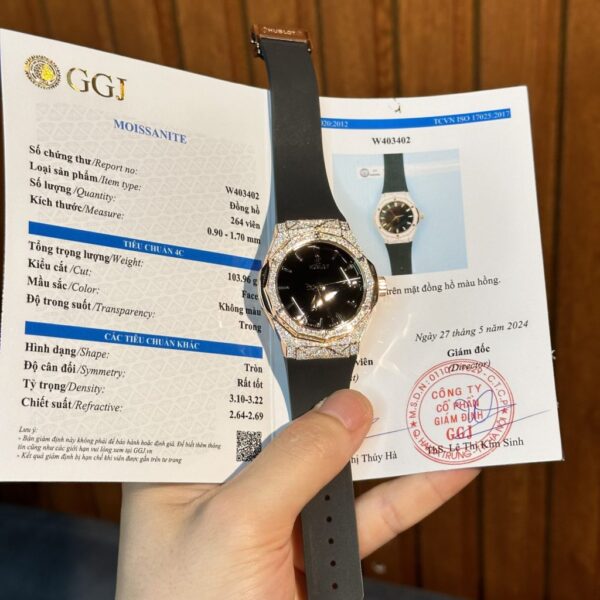 Swiss 1:1 Hublot Replica 11 Watch Orlinski King Gold Full Diamond Moissanite Hong Kong 40mm - Top Watch