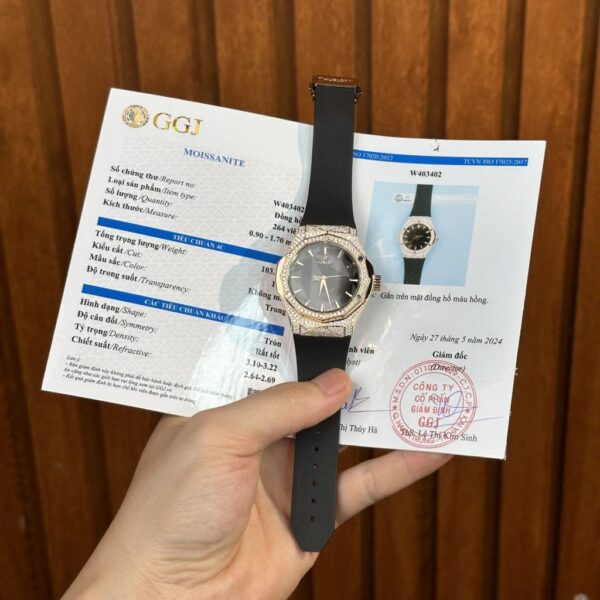 Swiss 1:1 Hublot Replica 11 Watch Orlinski King Gold Full Diamond Moissanite Hong Kong 40mm - Top Watch - Image 2