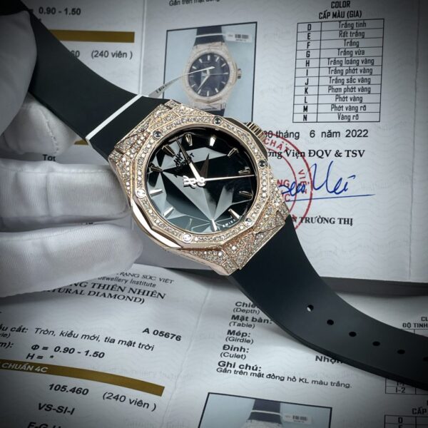 Swiss 1:1 Hublot Replica 11 Watch Orlinski King Gold With Natural Diamonds 40mm - Top Watch - Image 2