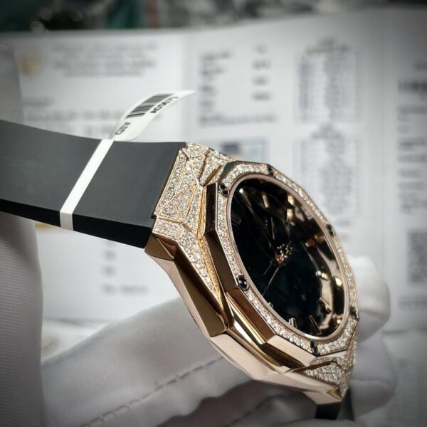 Swiss 1:1 Hublot Replica 11 Watch Orlinski King Gold With Natural Diamonds 40mm - Top Watch - Image 6