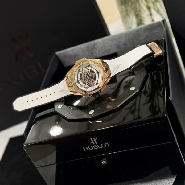 Replica Hublot Replica 1:1 Watch Big Bang Sang Bleu ll King Gold Men's White BBF 45mm - Top Watch - Image 2