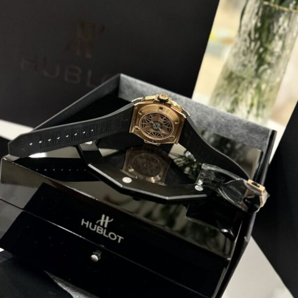 Replica Hublot Replica 1:1 Watch Big Bang Sang Bleu ll King Gold Men's White BBF 45mm - Top Watch - Image 7