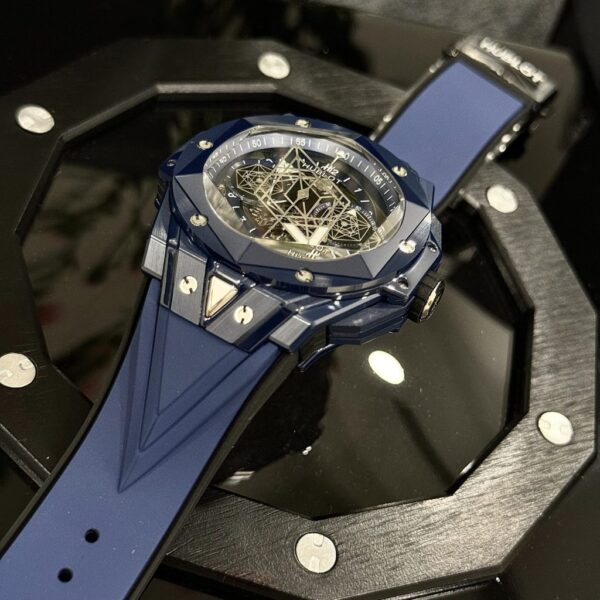 Replica Hublot Replica 1:1 Watch Big Bang Sang Bleu ll Blue Ceramic Case Factory BBF 45mm - Top Watch - Image 5