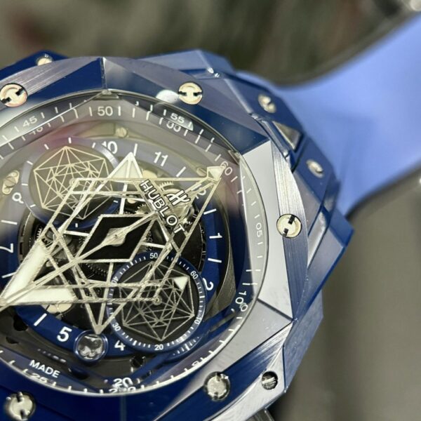 Replica Hublot Replica 1:1 Watch Big Bang Sang Bleu ll Blue Ceramic Case Factory BBF 45mm - Top Watch - Image 6