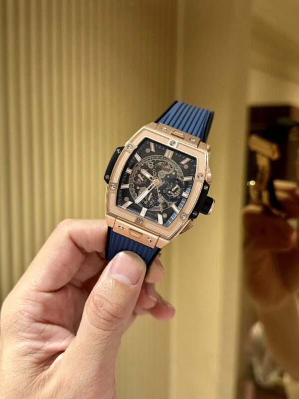 Swiss 1:1 Hublot Replica 1:1 Watch Spirit Of Big Bang Blue Chronograph King Gold 42mm - Top Watch