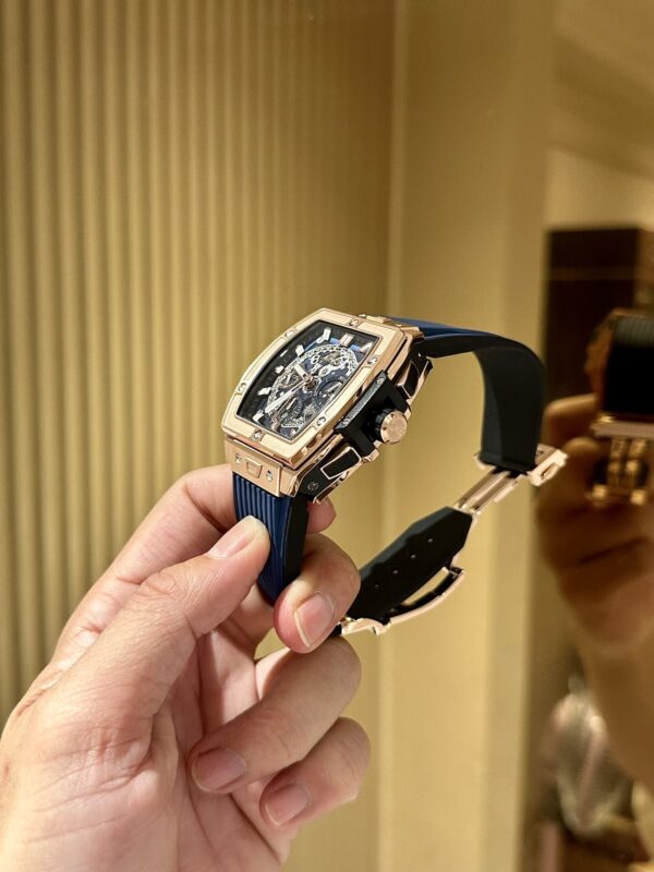 Swiss 1:1 Hublot Replica 1:1 Watch Spirit Of Big Bang Blue Chronograph King Gold 42mm - Top Watch - Image 3
