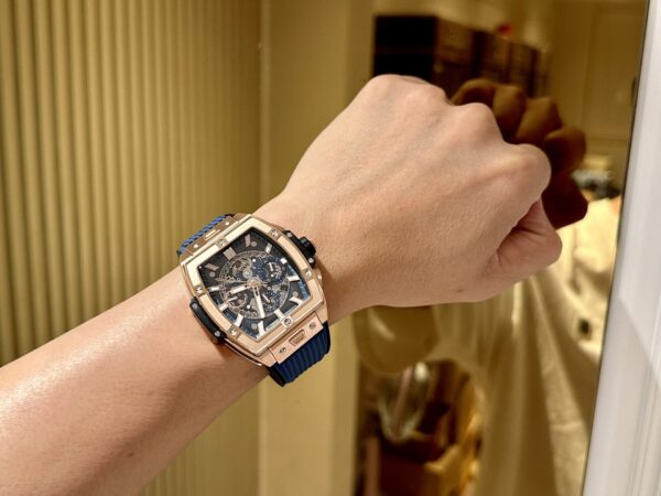 Swiss 1:1 Hublot Replica 1:1 Watch Spirit Of Big Bang Blue Chronograph King Gold 42mm - Top Watch - Image 6