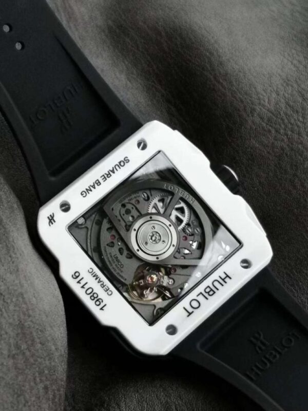 Replica Hublot Replica 1:1 Watch Square White Ceramic Bang Unico Chronograph Factory BBF 42mm - Top Watch - Image 9