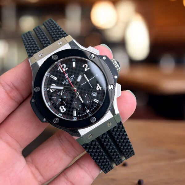 Swiss 1:1 Hublot Replica 1:1 Watch Big Bang Chronograph Titanium Black Ceramic Bezel 44mm - Top Watch - Image 2