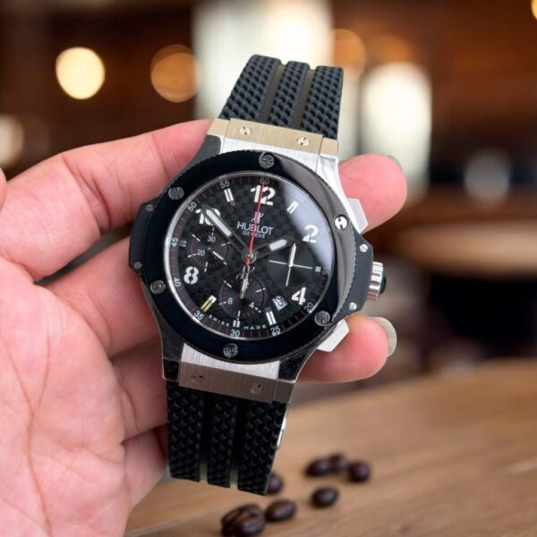 Swiss 1:1 Hublot Replica 1:1 Watch Big Bang Chronograph Titanium Black Ceramic Bezel 44mm - Top Watch - Image 3