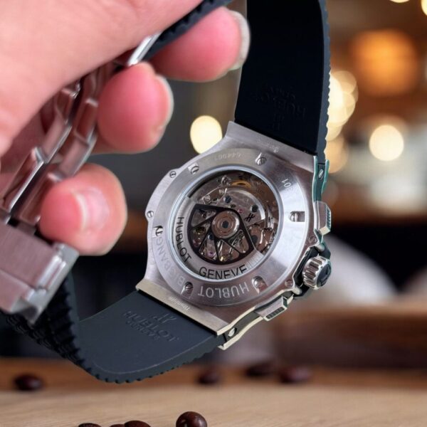 Swiss 1:1 Hublot Replica 1:1 Watch Big Bang Chronograph Titanium Black Ceramic Bezel 44mm - Top Watch - Image 6