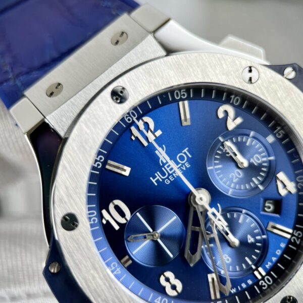 Best Fake Hublot Replica 11 Watch Big Bang Chronograph Titanium Blue 44mm - Top Watch - Image 7