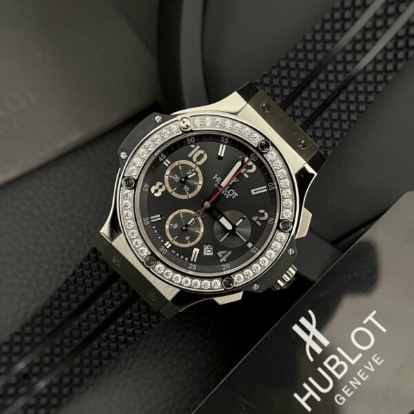 Best Fake Hublot Replica 1:1 Watch Big Bang Chronograph With Diamond Bezel 44mm - Top Watch - Image 2