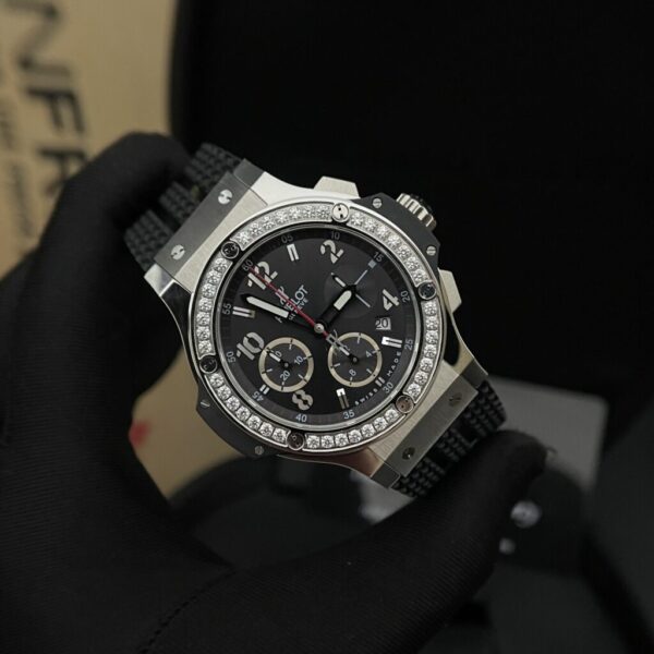 Best Fake Hublot Replica 1:1 Watch Big Bang Chronograph With Diamond Bezel 44mm - Top Watch - Image 3